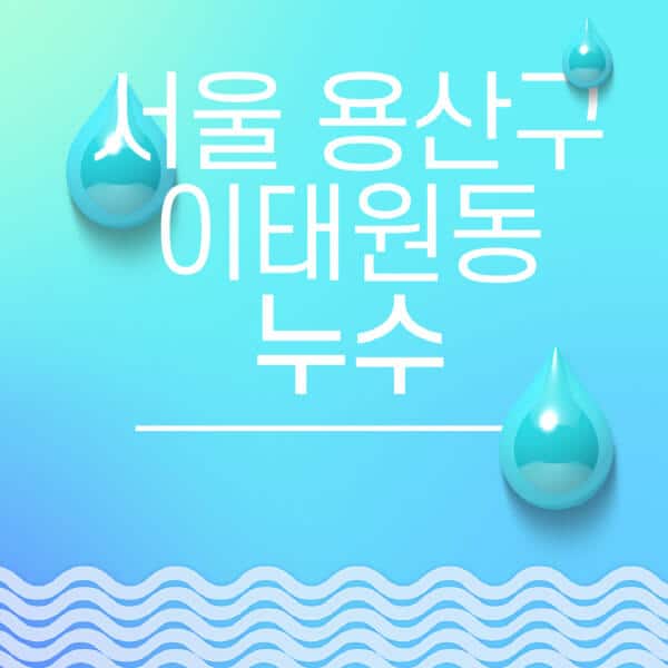 서울-용산구-이태원동-누수탐지-전문업체-추천-비용-보험-후기-좋은-곳-출장비-잘하는-곳-종류-아파트