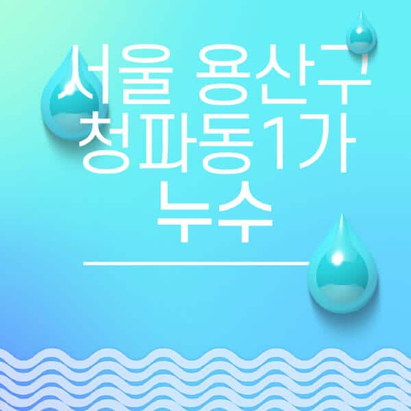 서울-용산구-청파동1가-누수탐지-전문업체-추천-비용-보험-후기-좋은-곳-출장비-잘하는-곳-종류-아파트